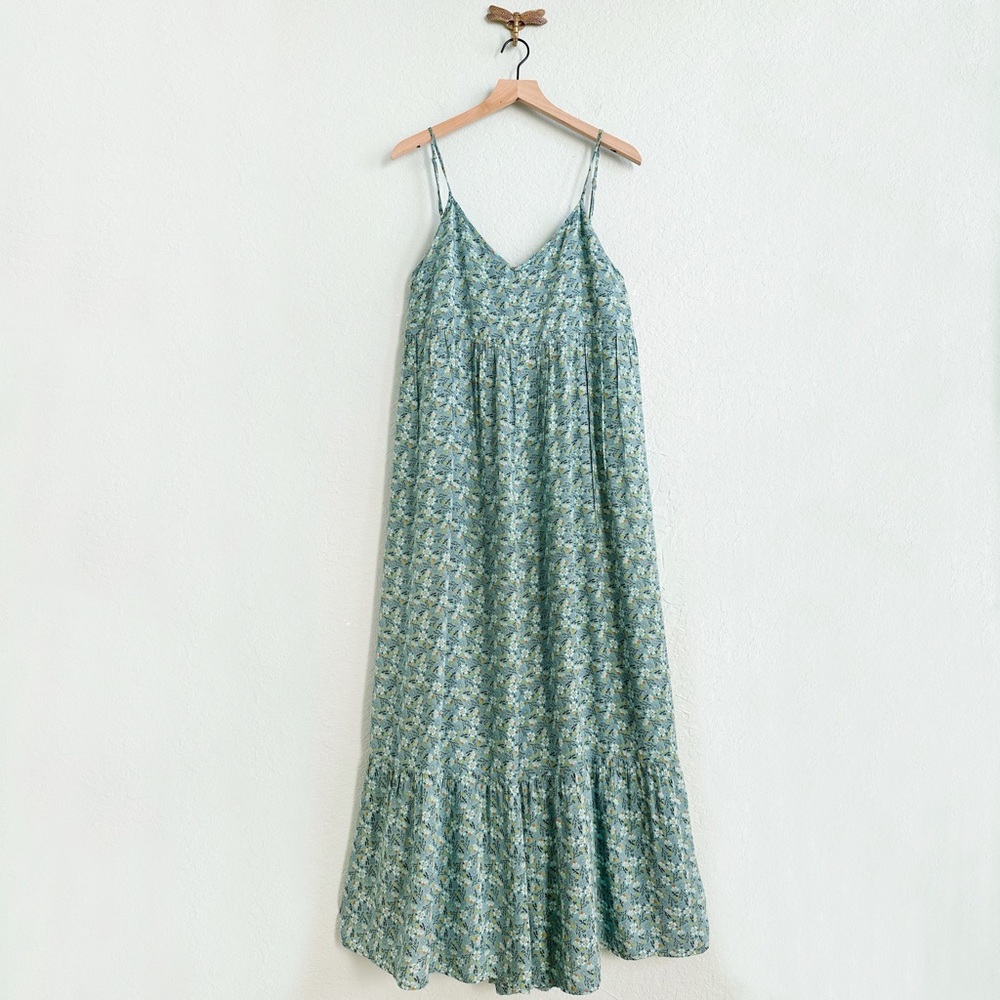 NATURAL LIFE Light Blue Floral Maxi Jumpsuit Romper - Picture 10 of 10